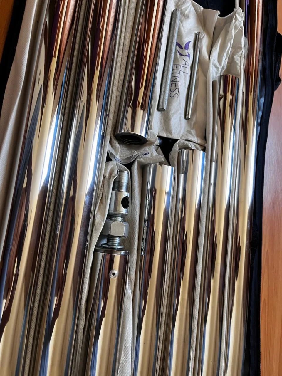 Barra Pole Dance Ali Fitness - Giratória e Estática | Excelente Estado - Foto 4