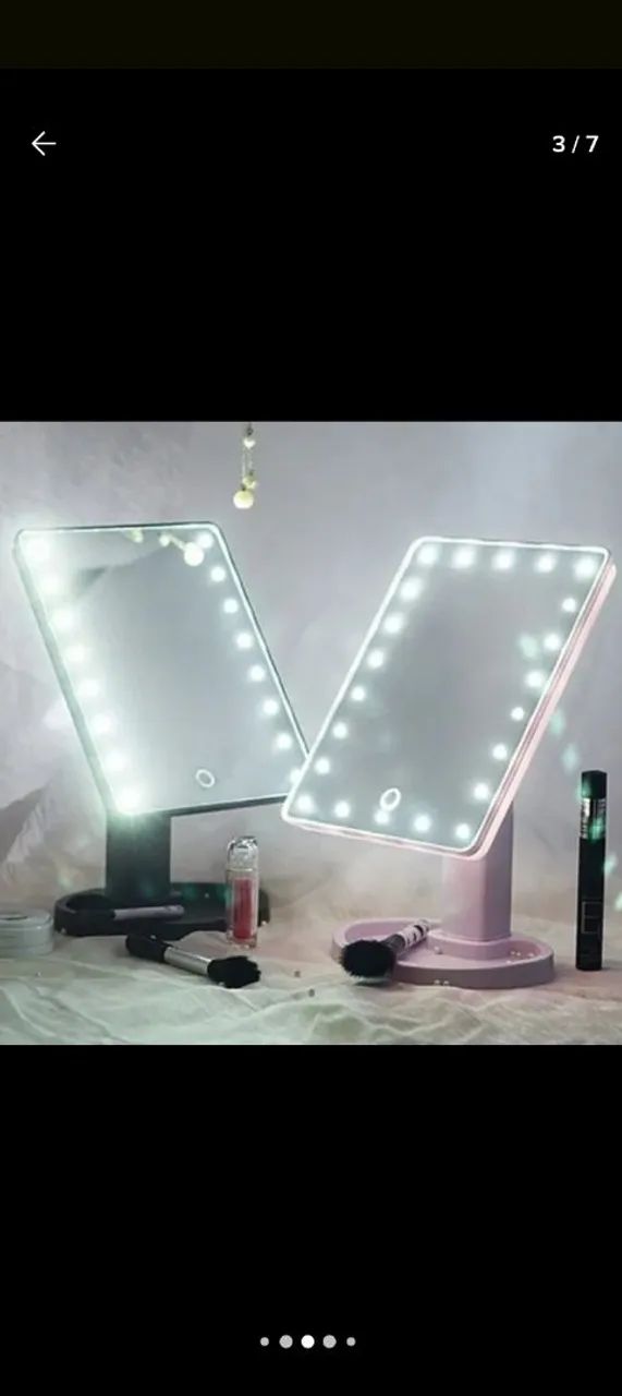 Espelho de Mesa Touch com 16 LEDs  - Foto 4