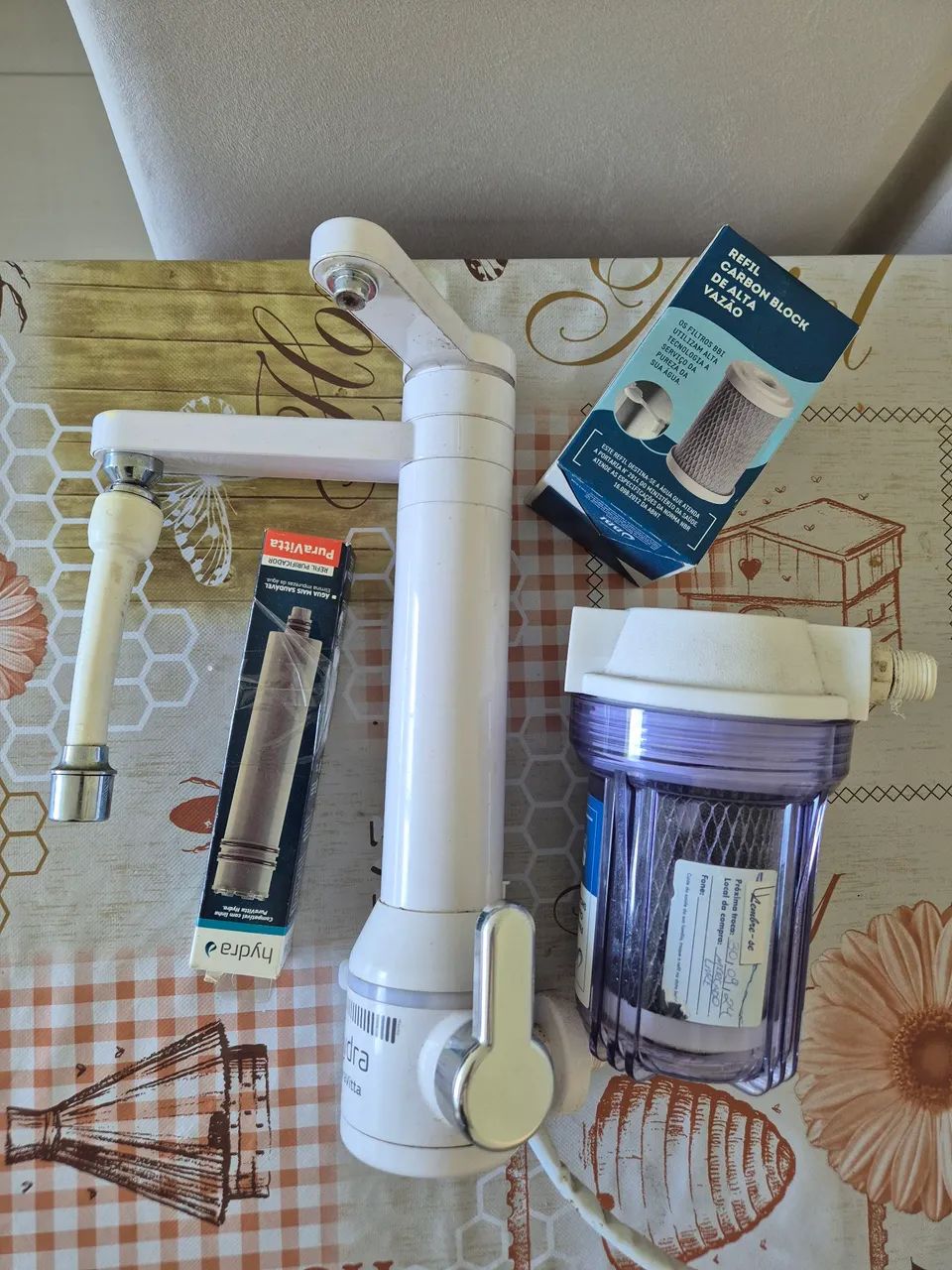 Torneira Elétrica hydra pura vittac/ filtro + filtro para chuveiro