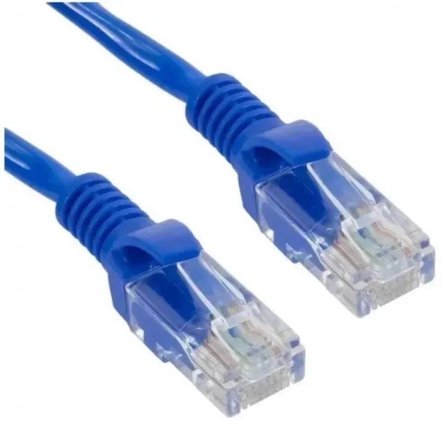 Cabo De Rede 20 Metros Rj45 Resistente À Internet Azul