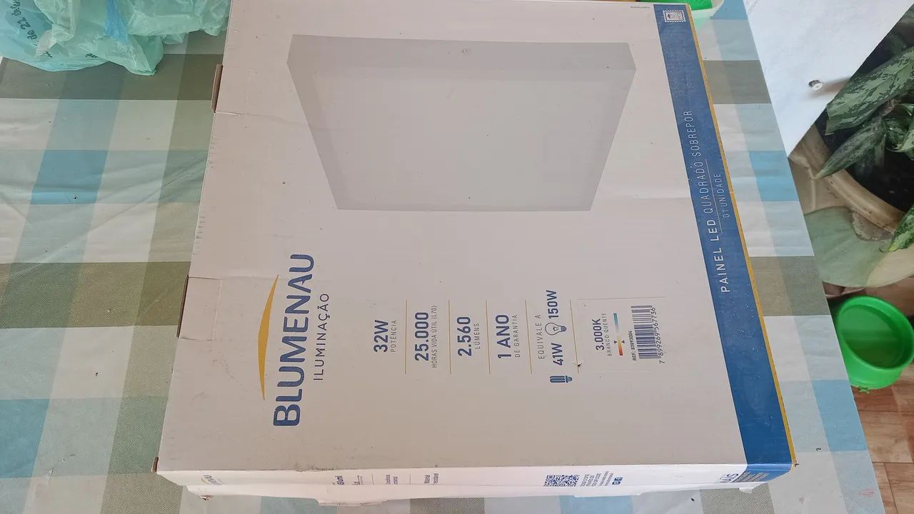 Painel LED Quadrado Sobrepor 32W Blumenau - Foto 5