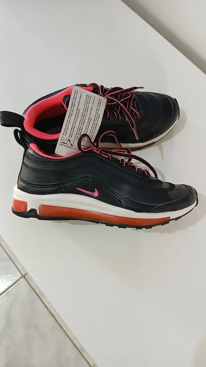 Tênis Nike Air Max 97 Feminino Preto e Rosa