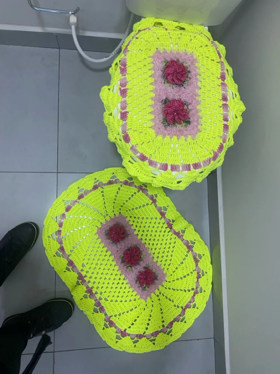 Conjunto de Crochê para Banheiro - Artesanal