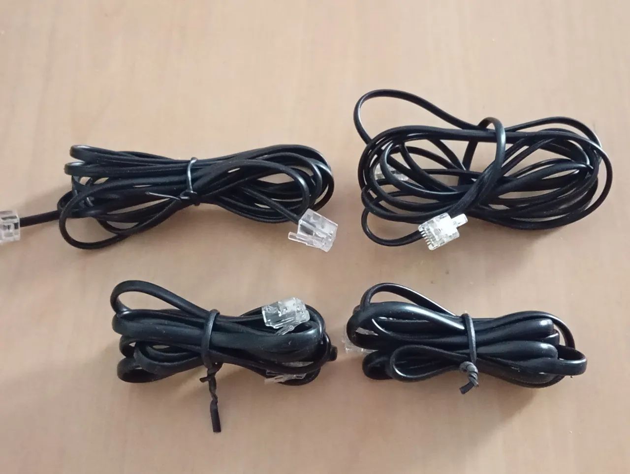 15 Fios Telefônicos RJ-11 Novos e usados