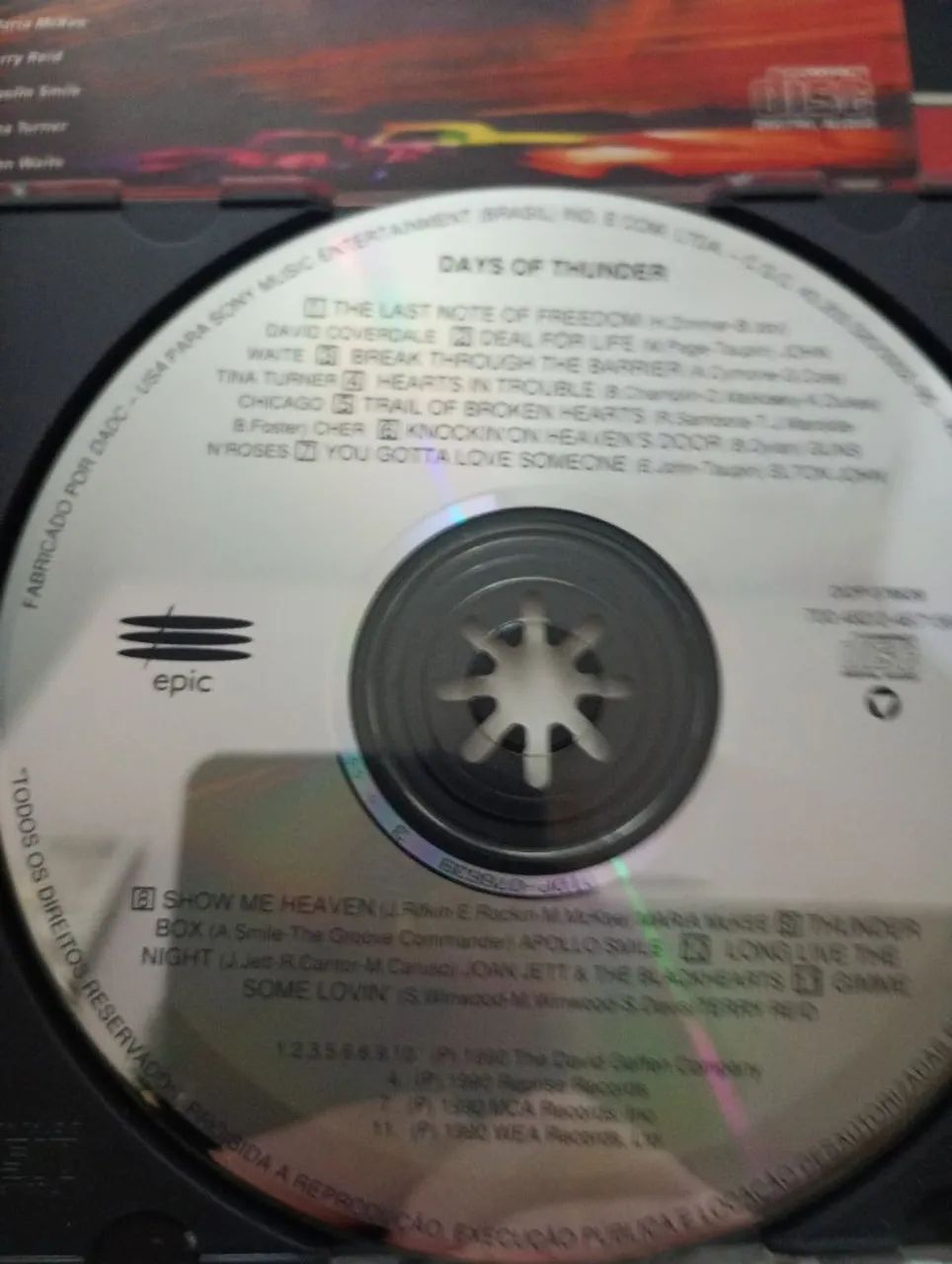 CD Days of Thunder - Trilha Sonora Original - Foto 5