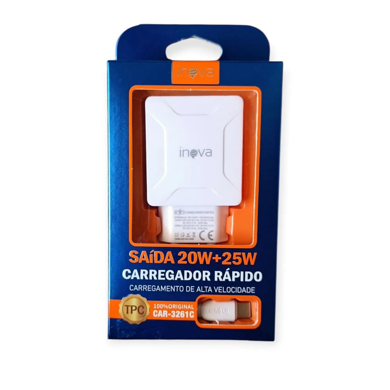 Carregador INOVA tipo C 