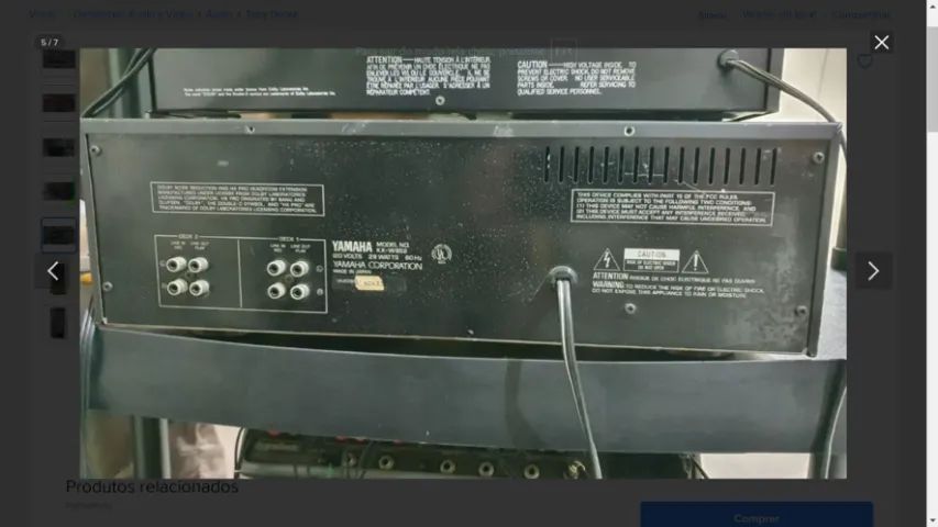 Tape Deck Yamaha Kx-w952 - Foto 4