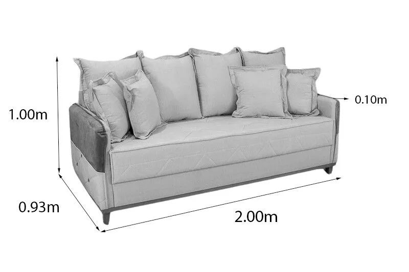 SOFÁ EM LINHO SUPER CONFORTÁVEL DESIGN ELEGANTE SURPREENDA-SE!! UWURU - Foto 5
