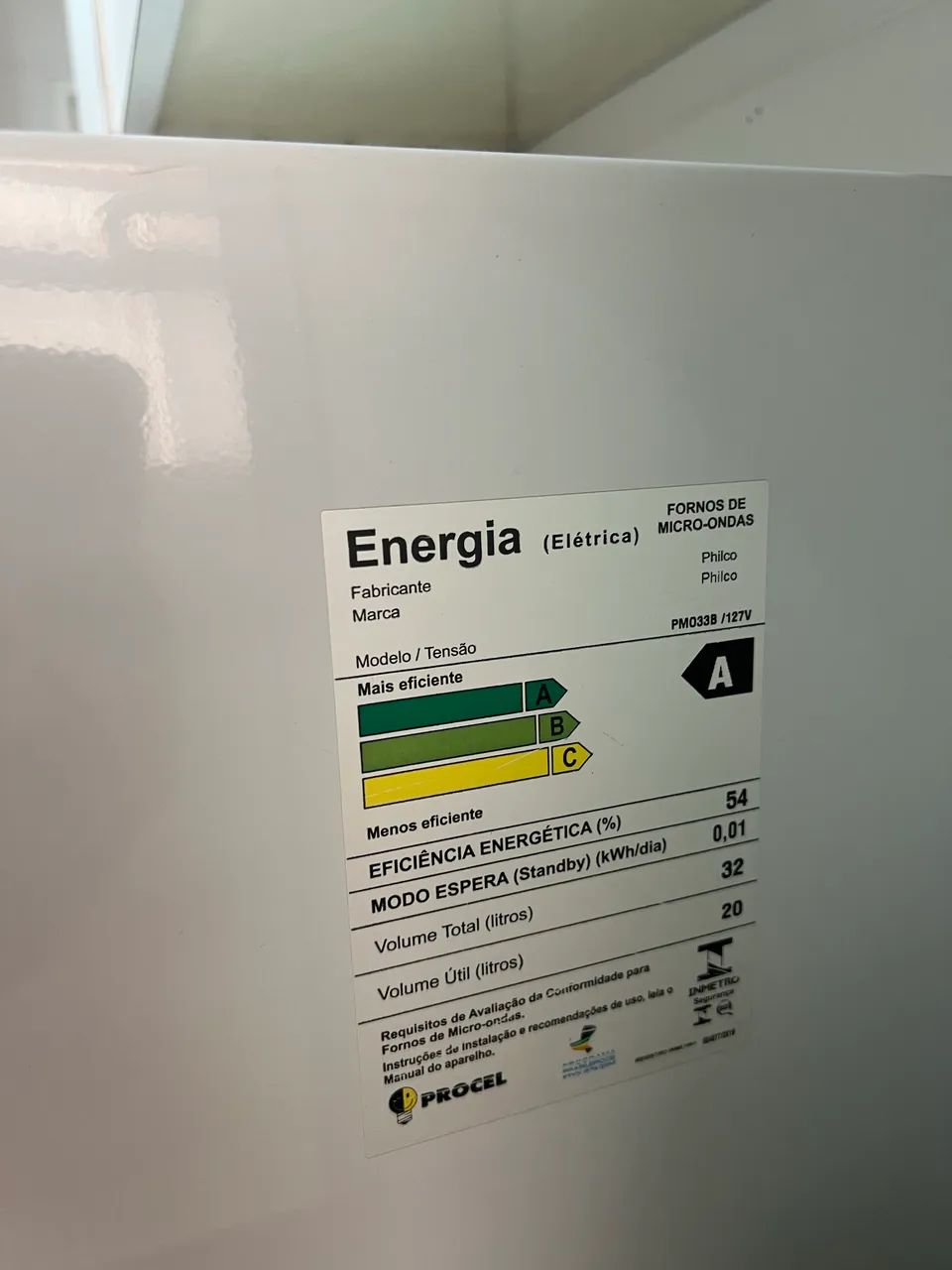 Micro-ondas Philco 32 Litros 120V Branco - Perfeito Estado - Foto 5