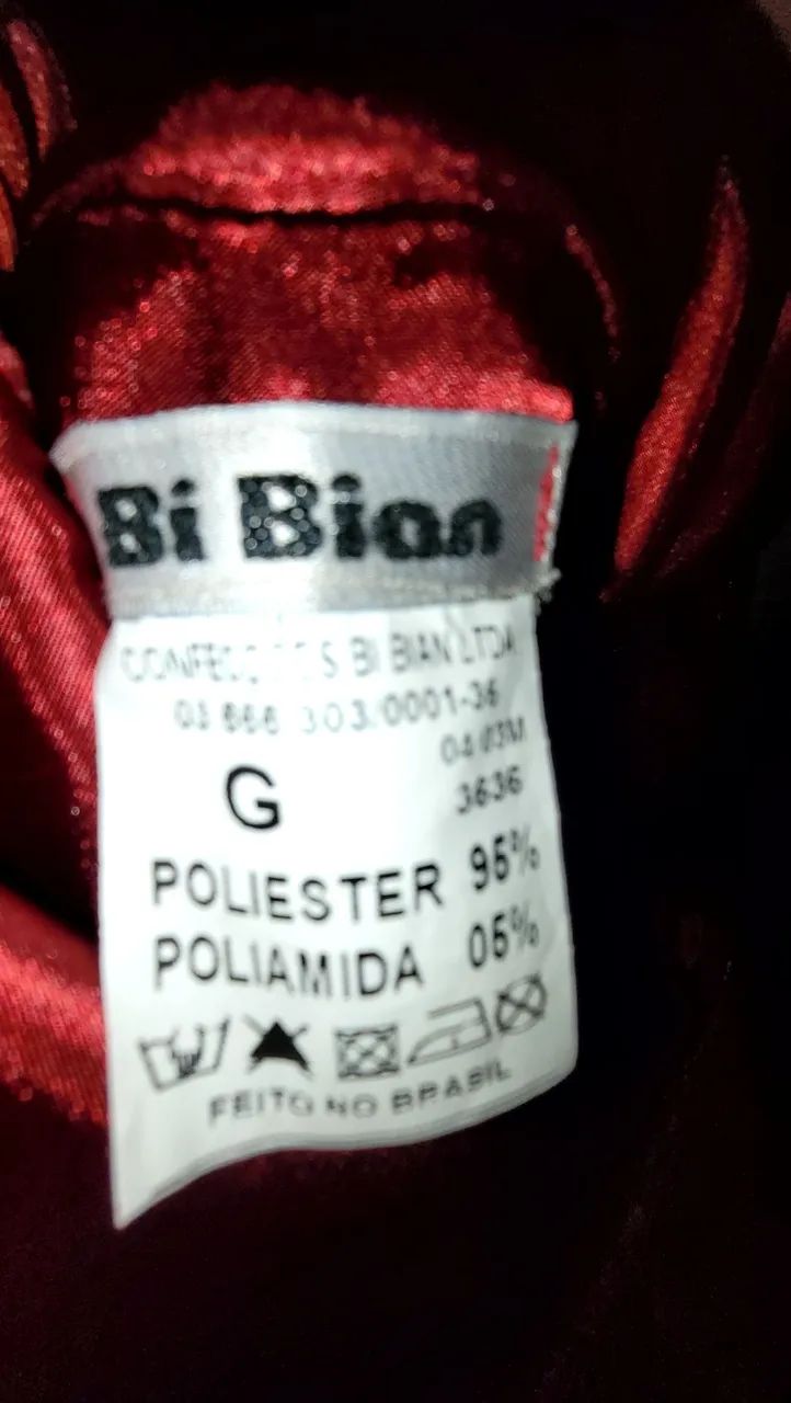 Vestido de festas g, vinho/vermelho  - Foto 4