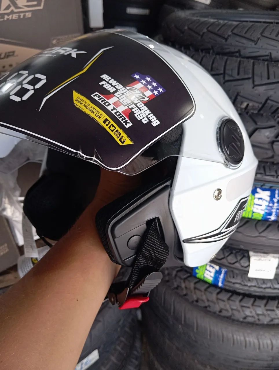 Capacete Mixs aberto tamanho 58 novo na promoção! - Foto 2