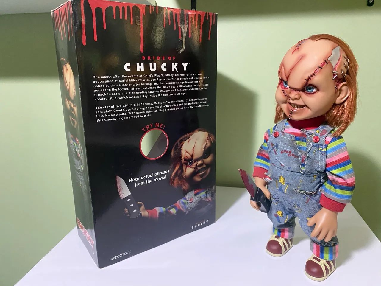 Boneco Chucky Com Alto Falante Da Mezco - Foto 3