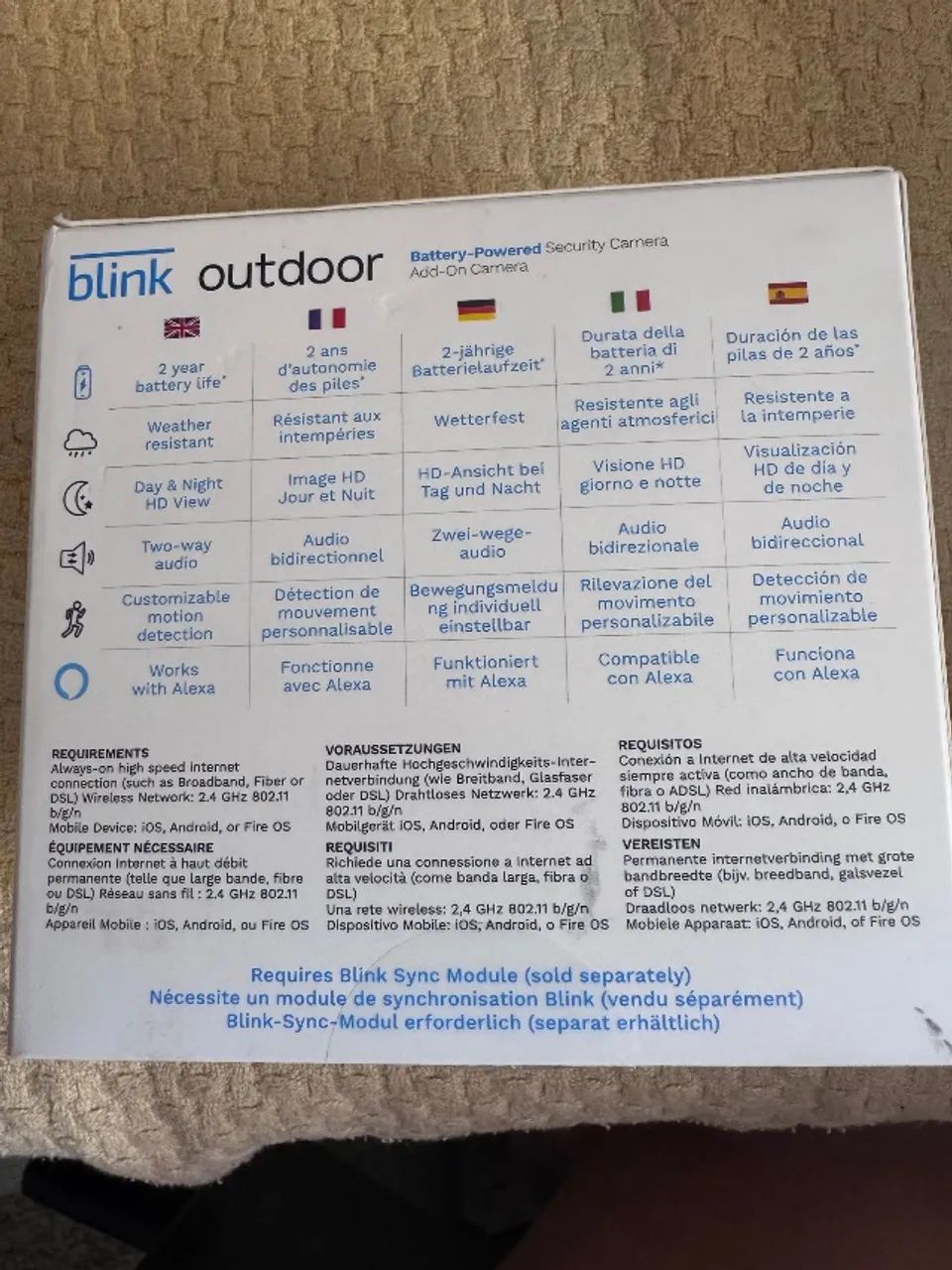 Câmera de segurança  HD sem fio OUTDOOR e solar Panel " blink " - Foto 3