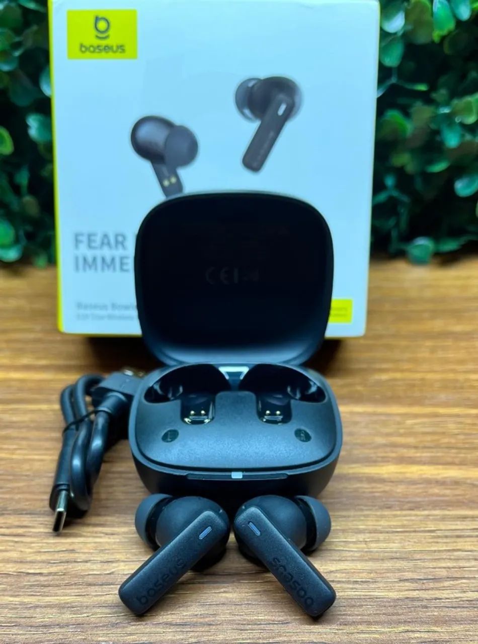 Fone Baseus E19 à Prova d?Água, Graves Poderosos e até 33h de Bateria - Entrega Grátis! - Foto 2