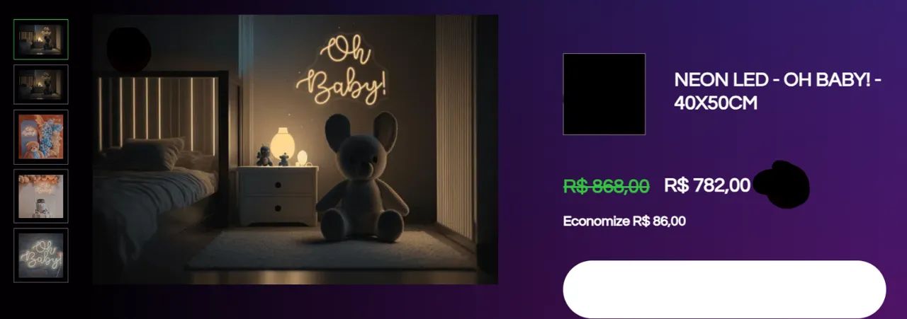 NEON OH BABY! de qualidade e novo! - Foto 5
