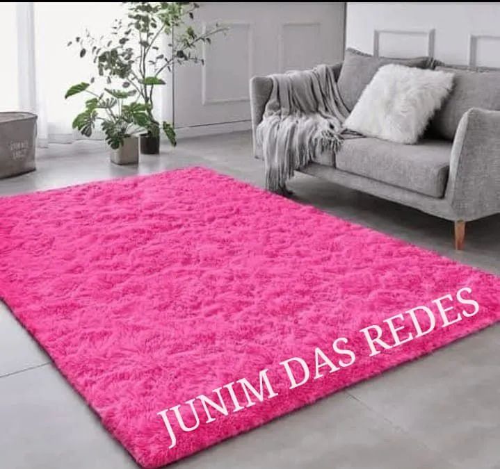 Tapete Felpudo Rosa para Sala - Conforto e Estilo