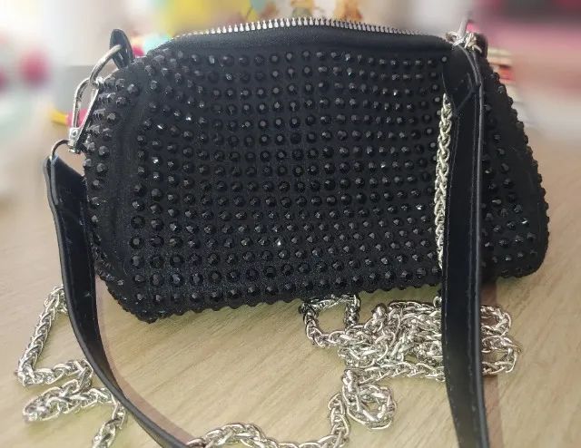 Bolsa de festa com strass - Foto 2
