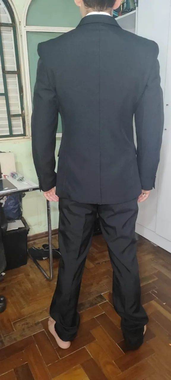 Terno Masculino Preto TNG - Foto 3