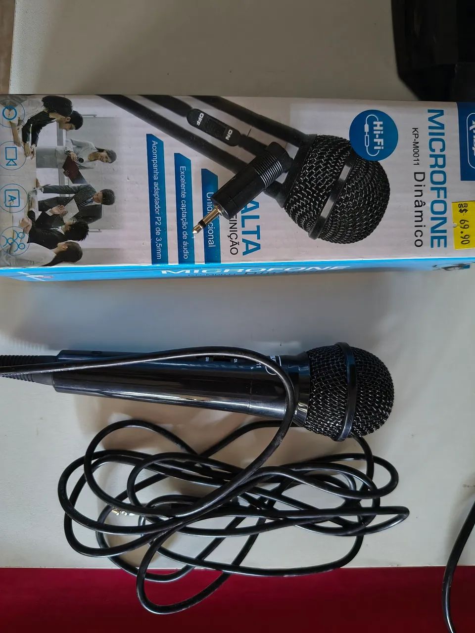 Microfone Dinâmico Knup KP-M0011 - Alta Definição - Foto 3