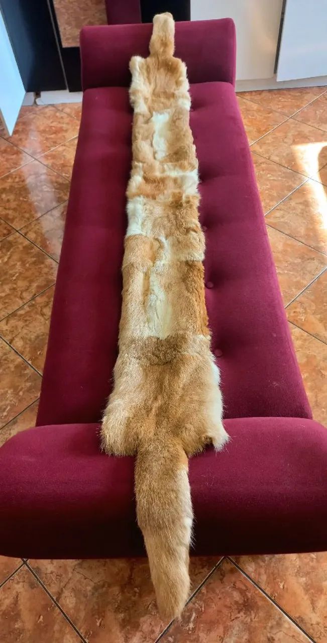 Estola de pele com 2 caldas - Foto 3