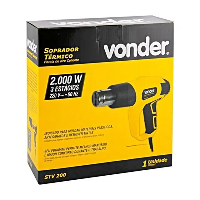 Soprador Térmico 2000w Stv200n 220v Vonder - Foto 4