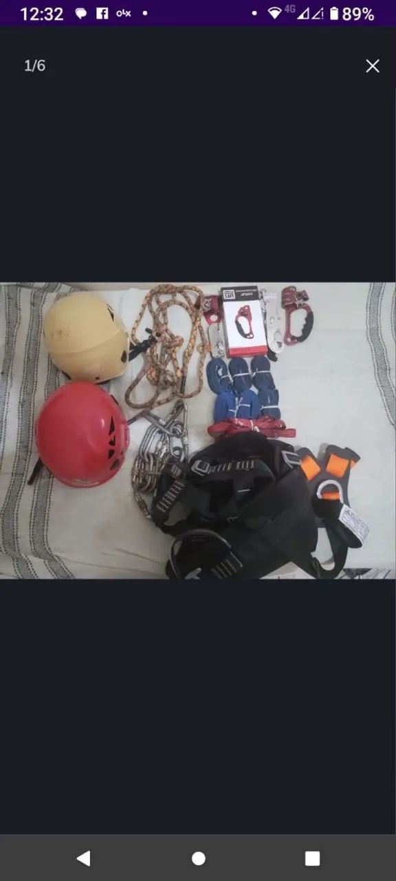 Kit completo de escalada - ideal para iniciantes