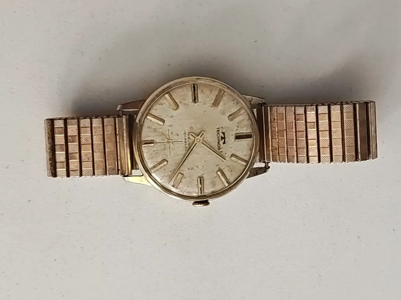 Relógio TECHNOS 17rubis Incabloc a corda