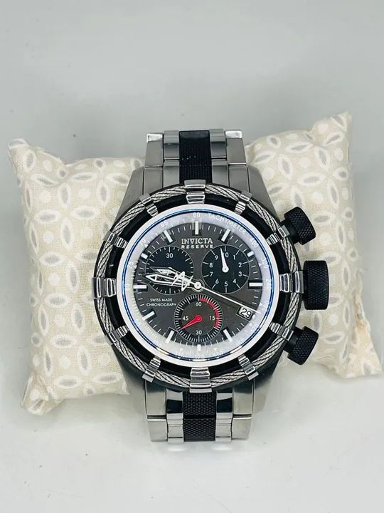 Relógio Invicta prata e preto original  - Foto 3