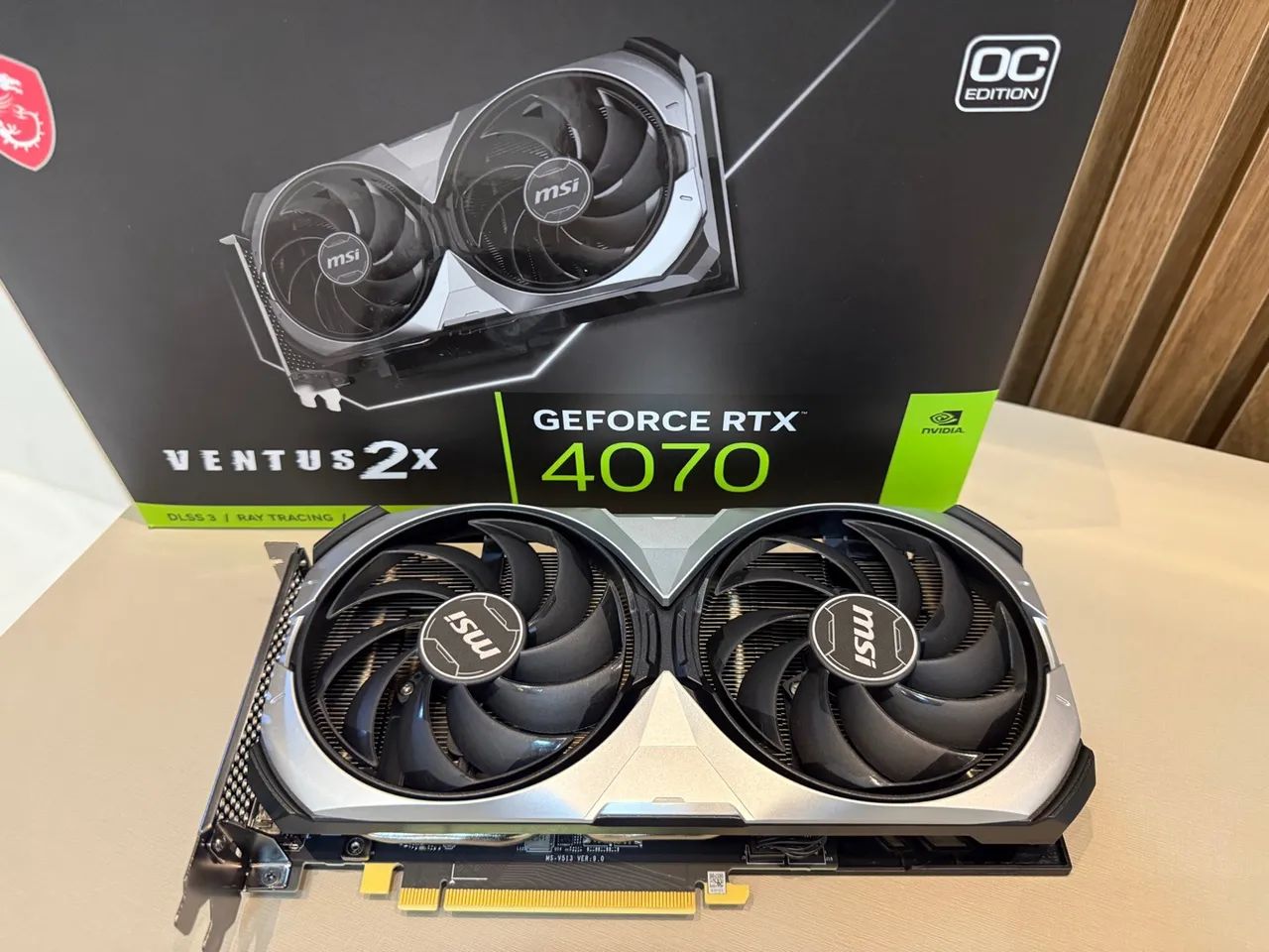 PLACA DE VIDEO GEFORCE RTX 4070 MSI 12 GB 2 VENTOS AINDA TEM 2 ANOS DE 