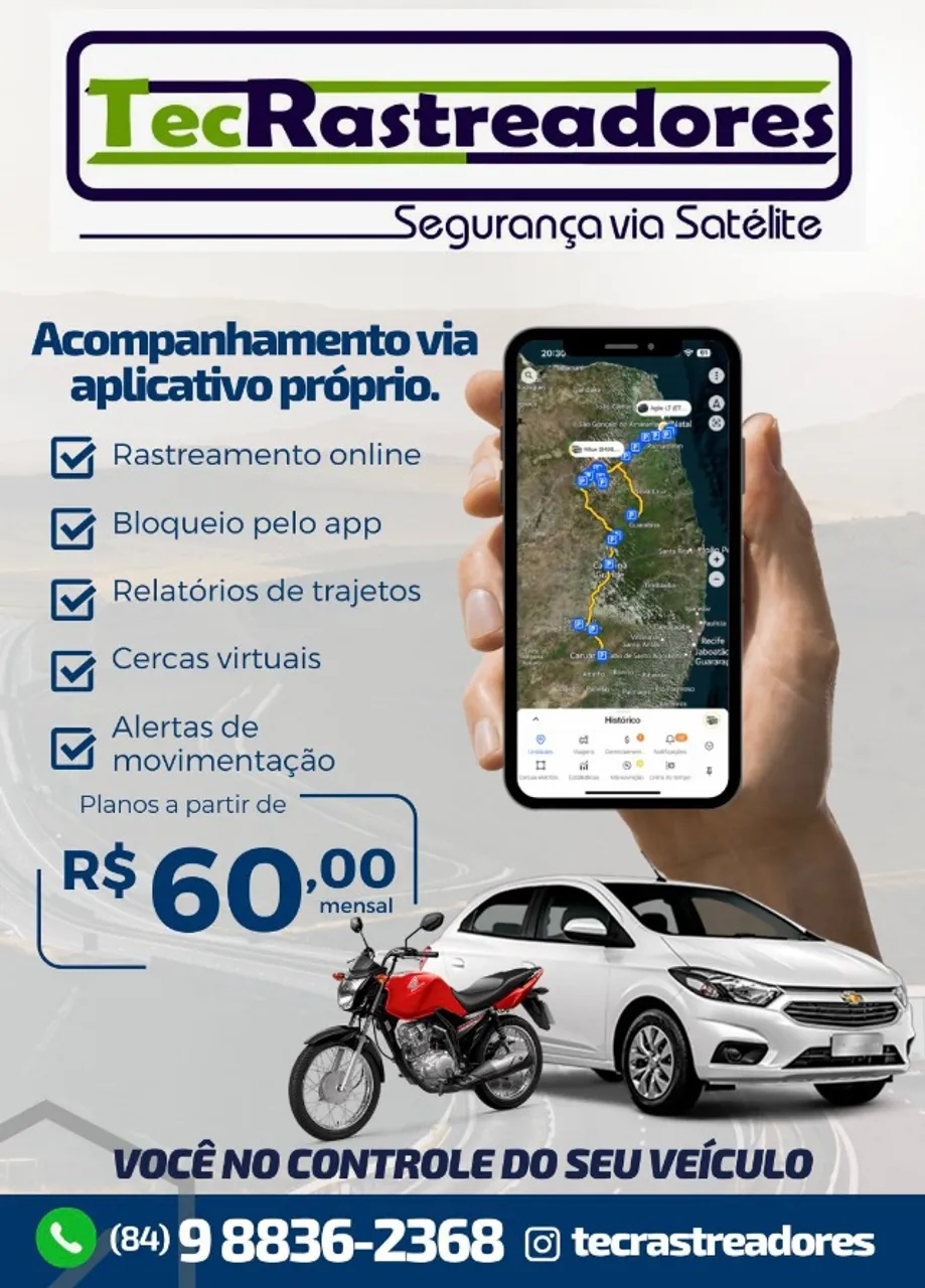Rastreador Via Satélite !! Seu Veículo na Palma da Mão!!