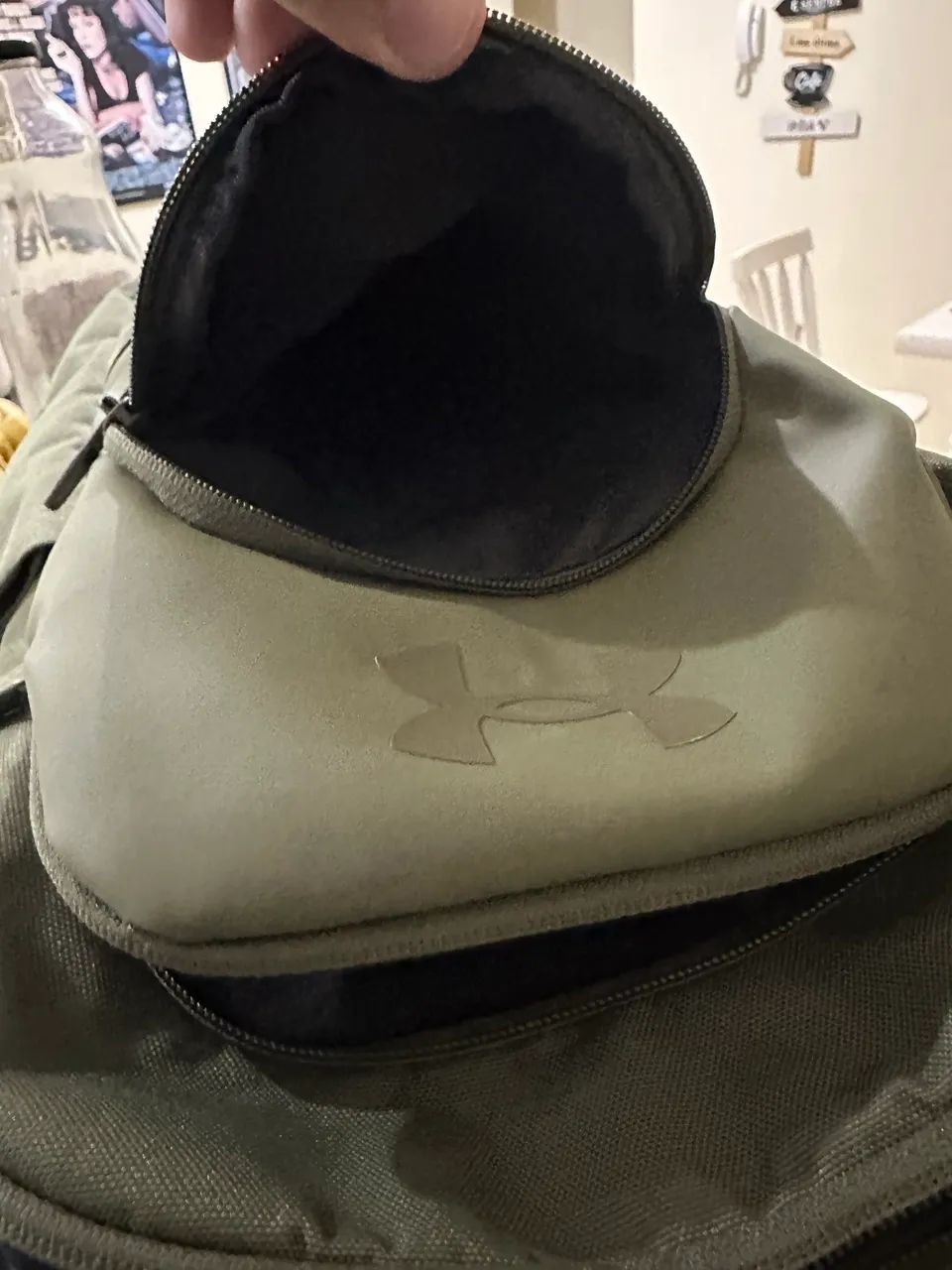 Mochila Under Armour  - Hustle pro Verde militar  - Foto 3