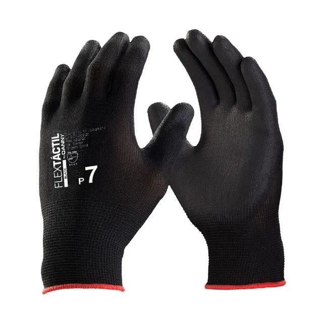 Luva Nylon Pu Multitato Preta Flextáctil Danny64520771954177123