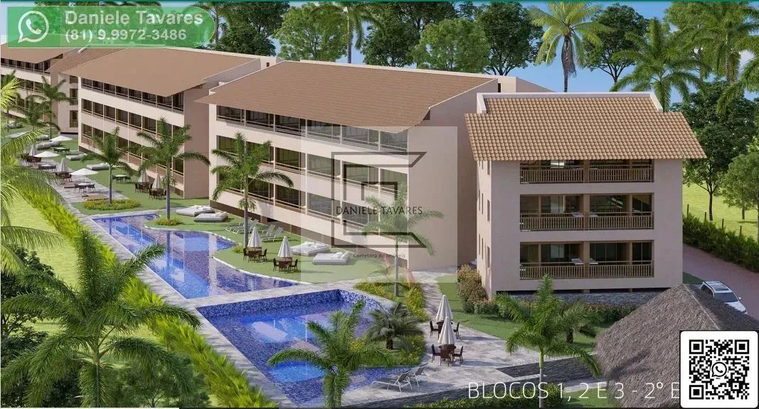 Flat na Praia dos Carneiros - Condomínio a Beira MAR - Foto 13