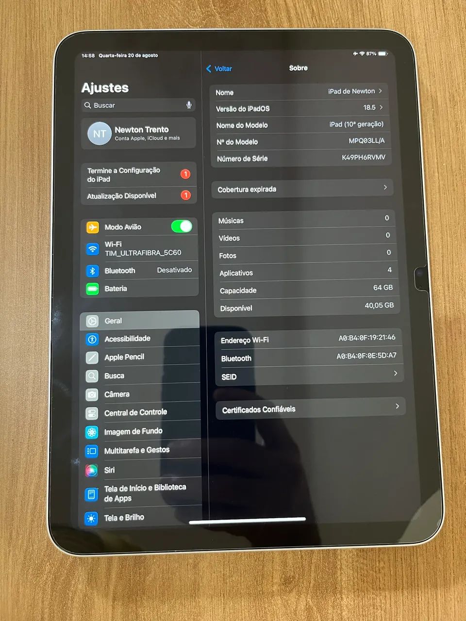 iPad 10ª Geração - Foto 2