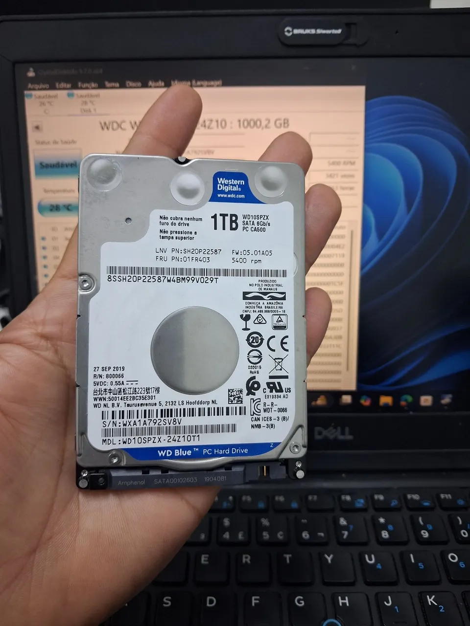HD 1TB WD Blue - 5400RPM - SATA