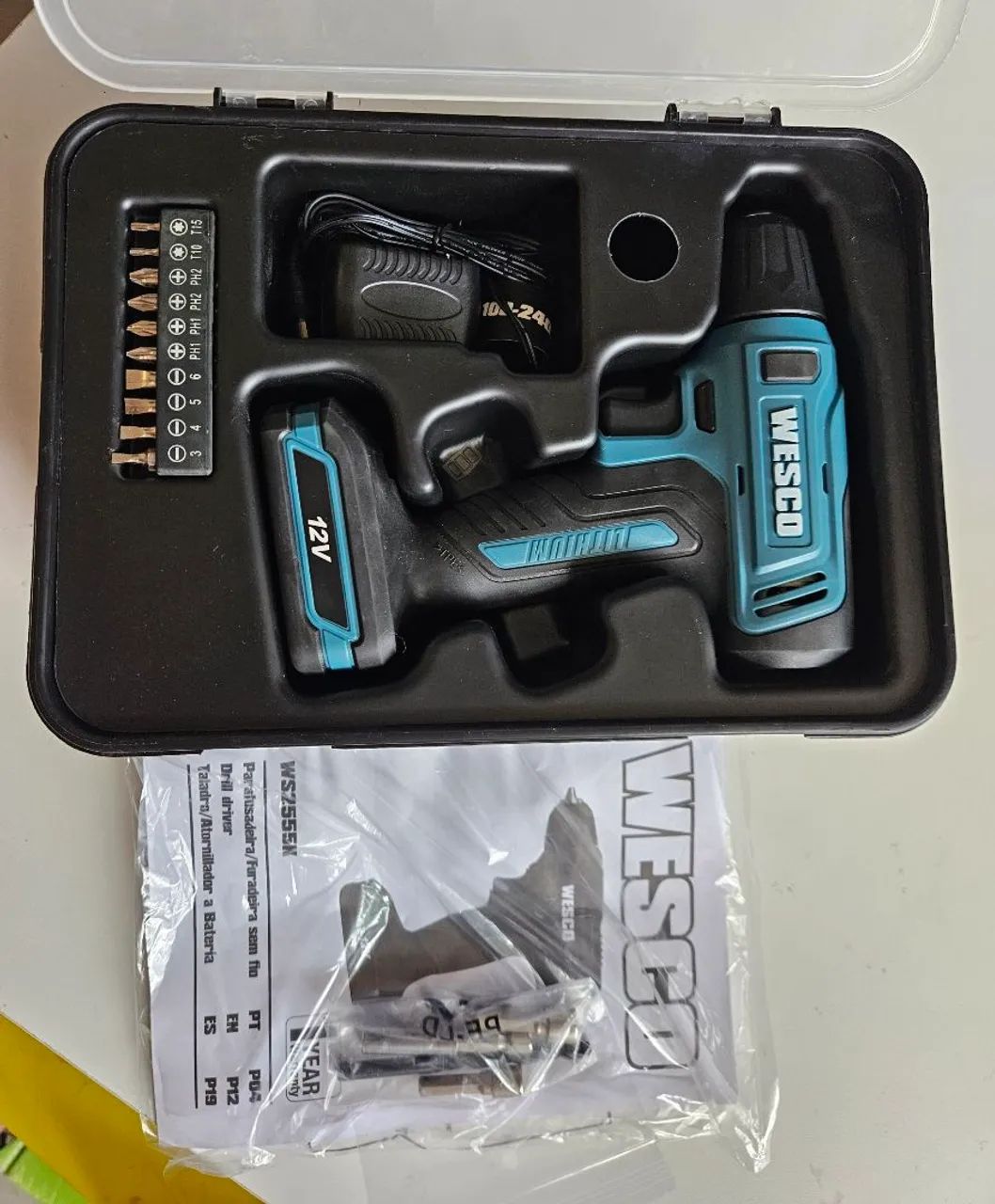 Parafusadeira e furadeira WESCO 12V - Foto 2