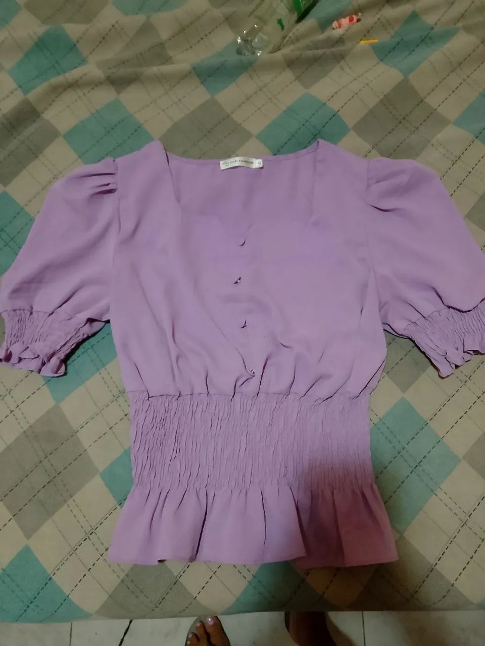 Body Verde com Mangas Bufantes e Blusa estilo bonequinha  - Foto 5