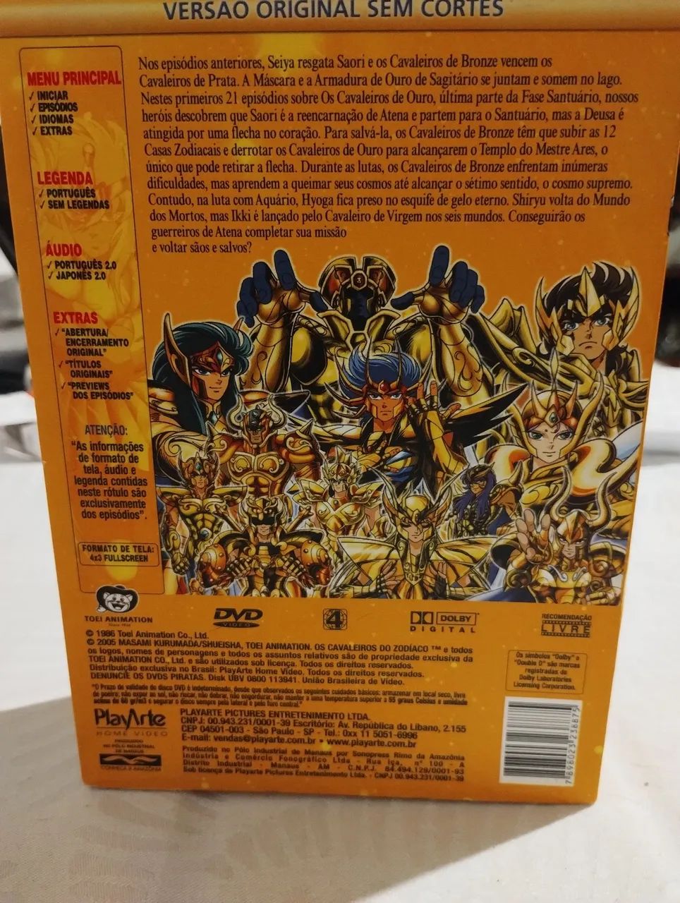 DVD BOX Cavaleiros do zodíaco - CDs, DVDs etc - Cavalhada, Porto