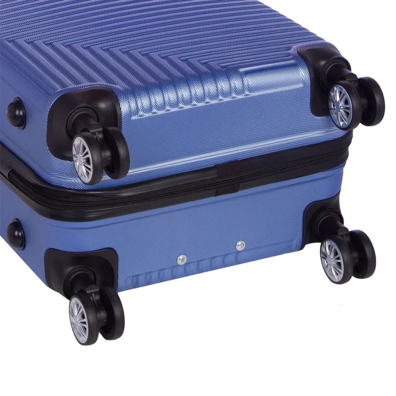 Mala De Viagem Média Com Rodas 360° Genebra 2t -Azul - Foto 4