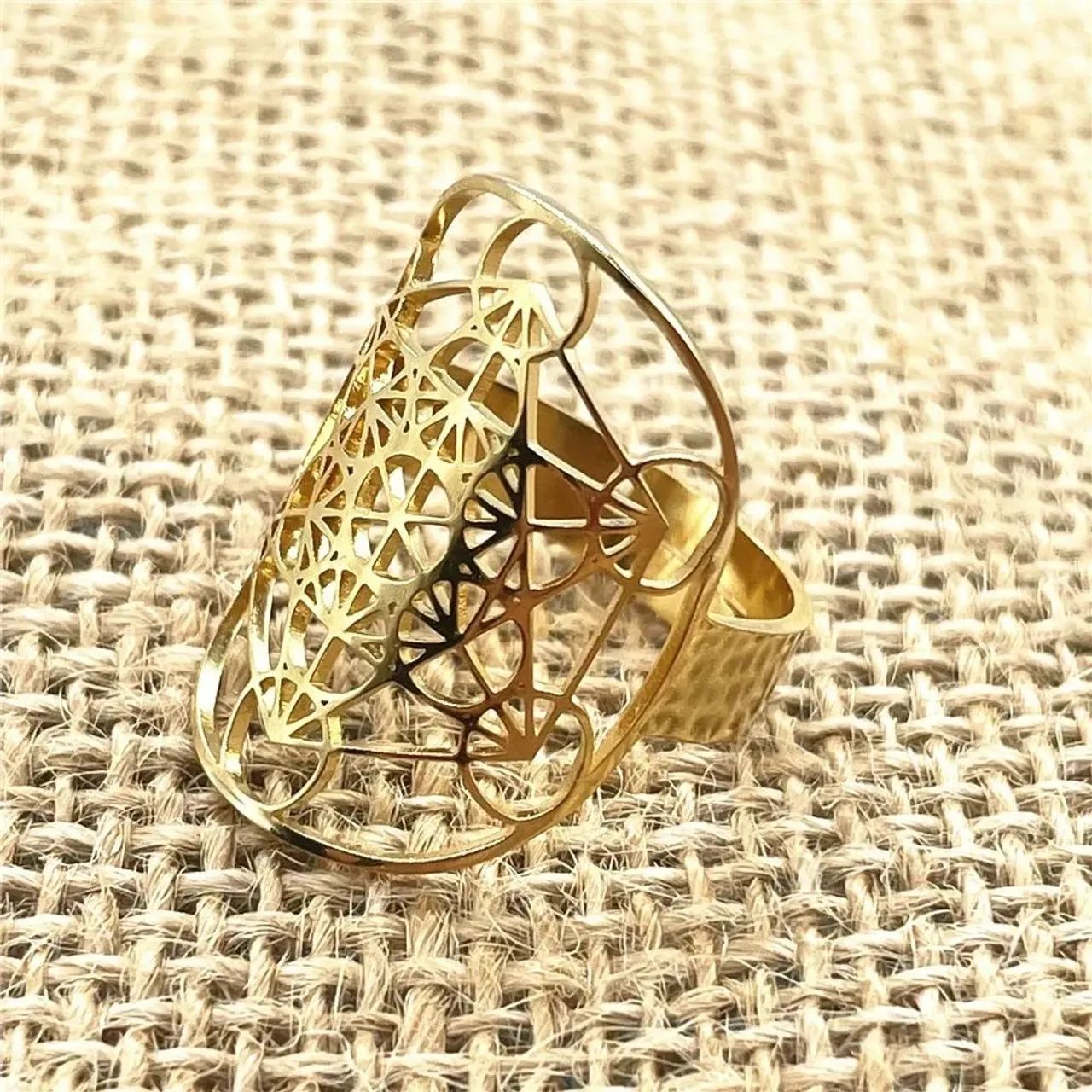 Anéis Geométricos Cubo Metatron - Foto 4