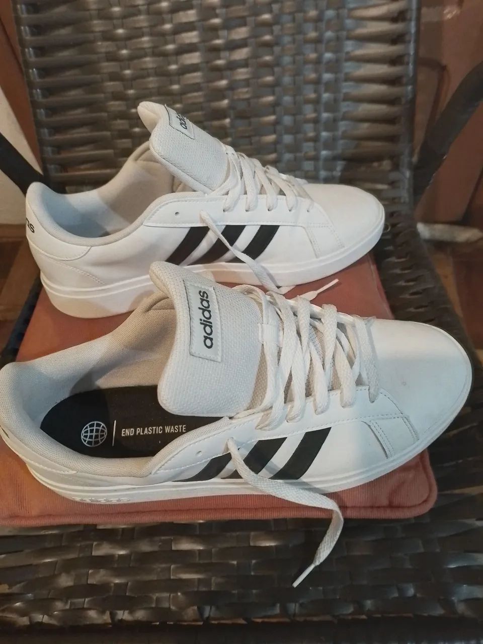 Tenis adidas masc branco 43 , novo - Foto 4