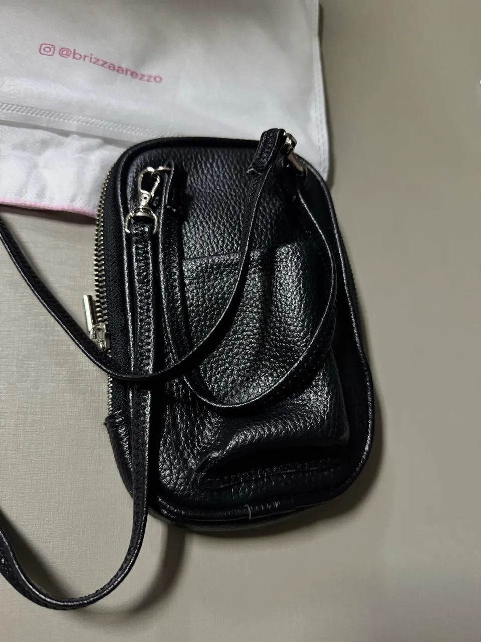 Bolsa porta celular de couro - Foto 3