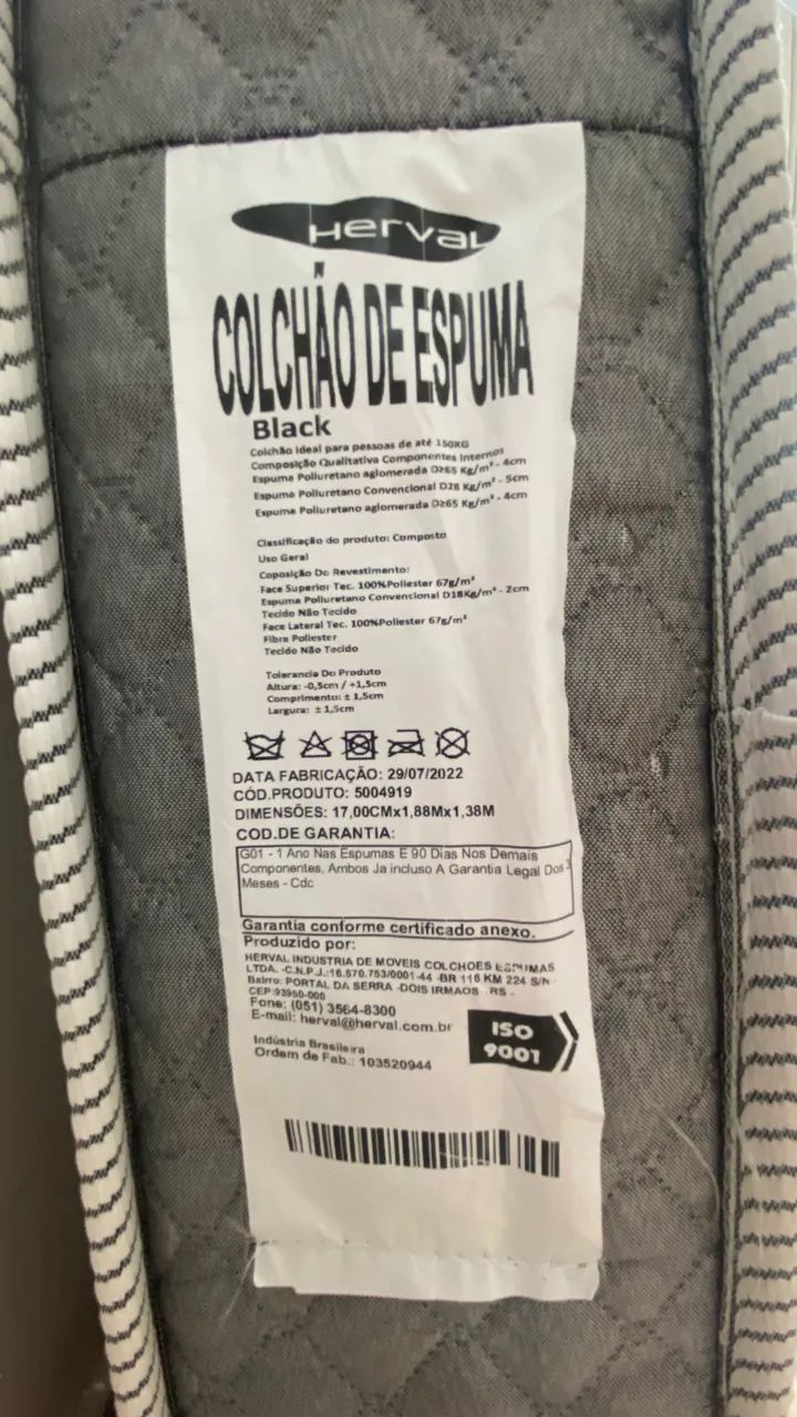 Colchão Casal Herval D45 Ult Black - Foto 5