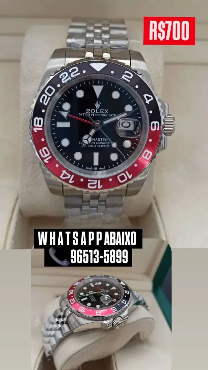 Relógio ROLEX GMT MASTER II COKE _ AUTOMÁTICO 
