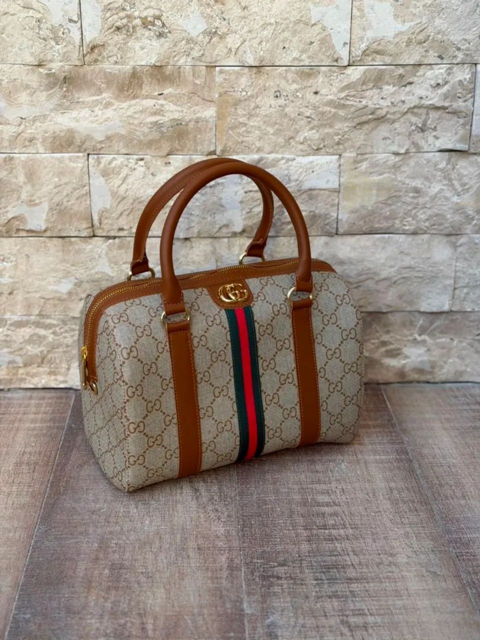 Bolsa Estilo GG Supreme Ophidia Boston Bag - Design Clássico e Elegante - Foto 4