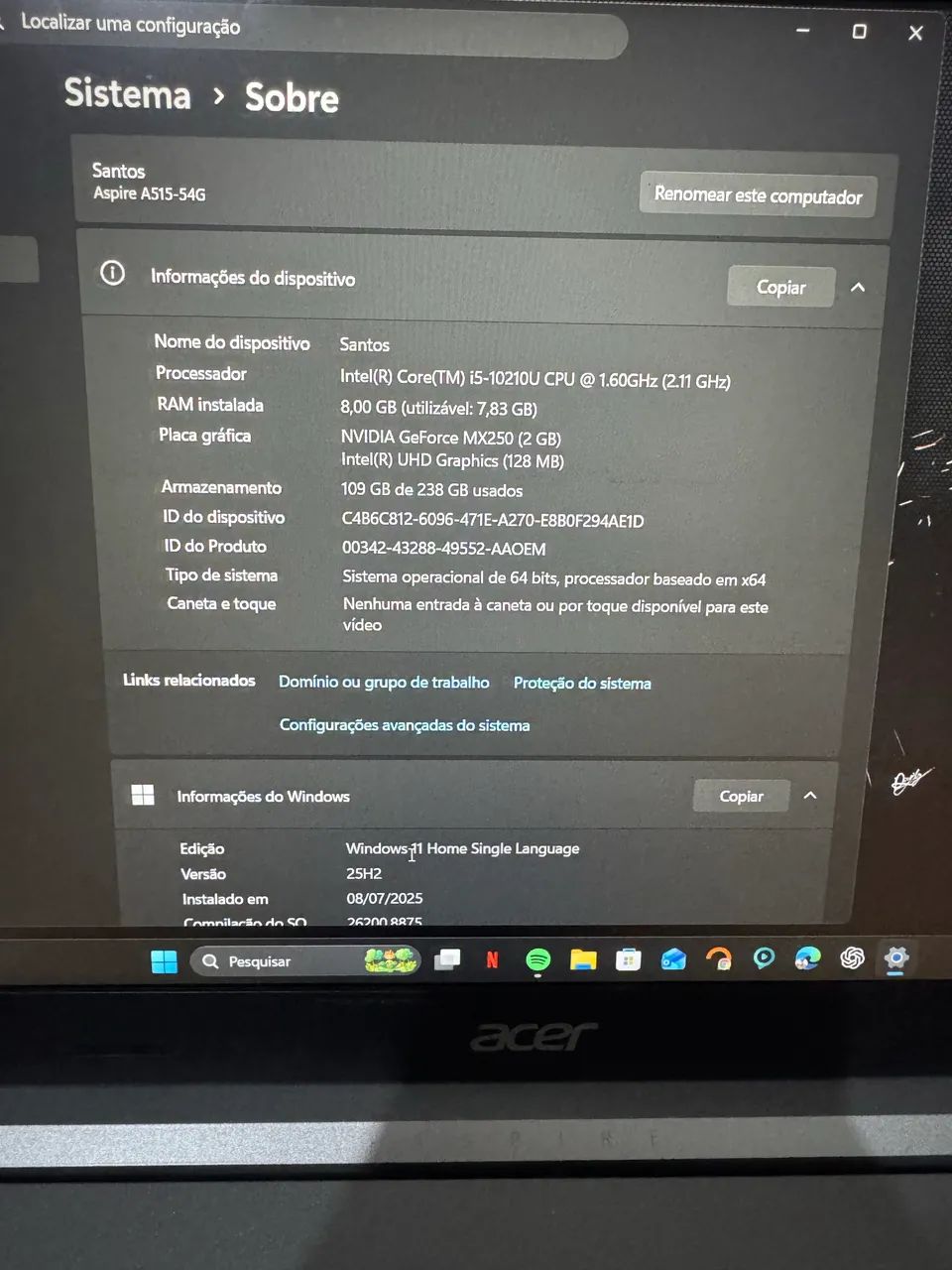 Notebook acer 5  - Foto 3