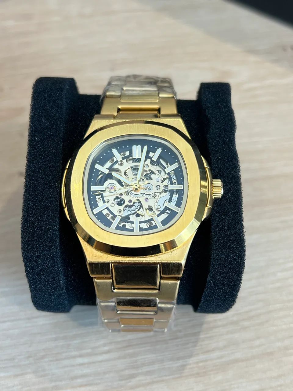 Relógio Automático Dourado (Novo)