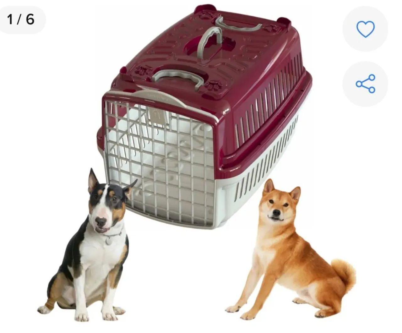 Caixa de Transporte Pet Resistente Porta Guilhotina n°4  - Foto 2