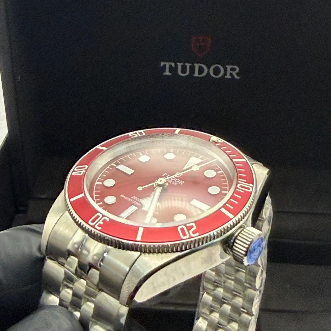Tudor Black Bay Red 41mm Automático Premium AAA+ Safira - Foto 5