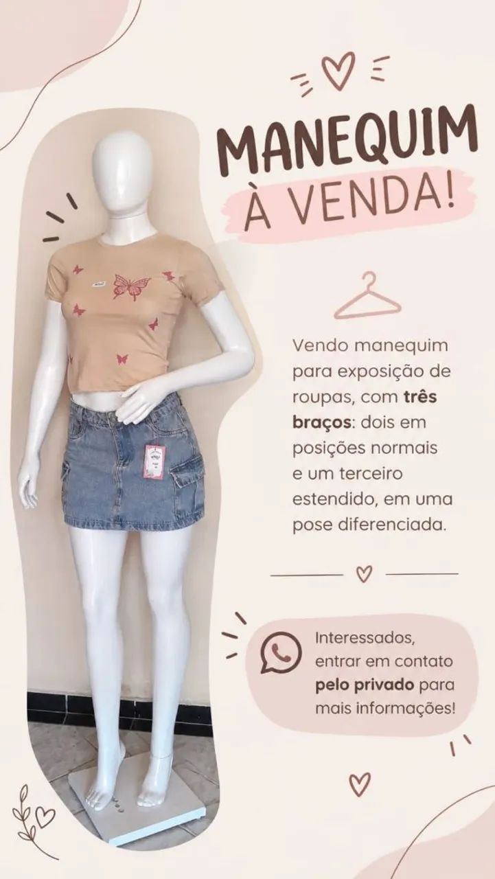 Manequim masculino e feminino 